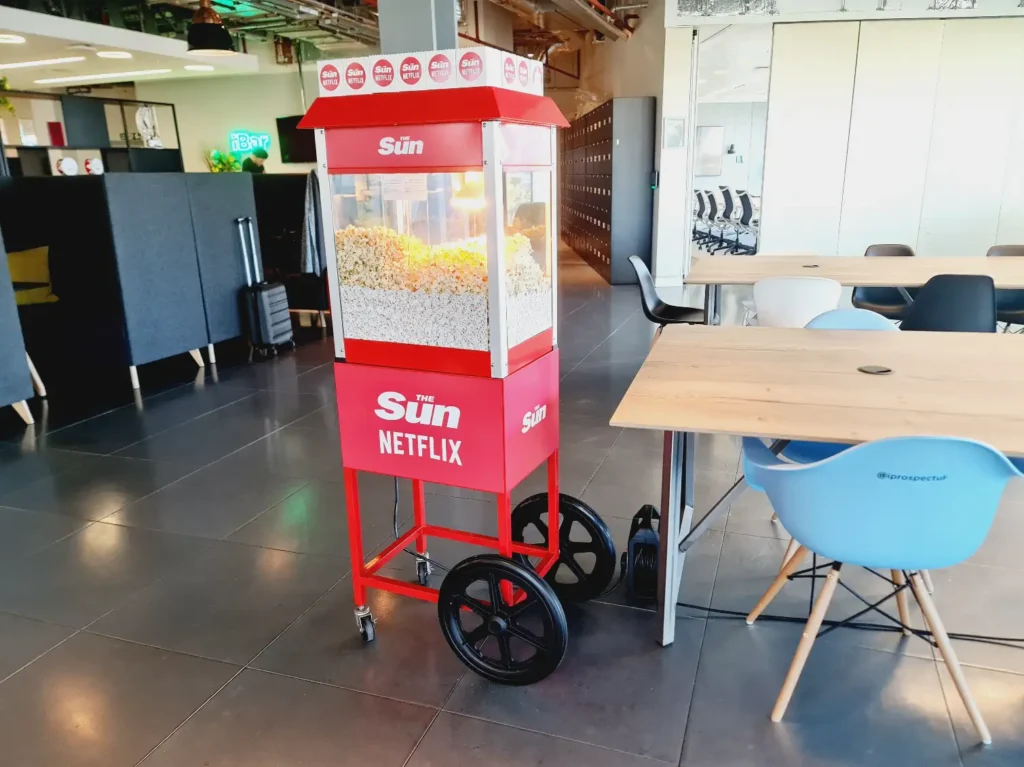 In-Store Sweet Cart Hire for Retailers London – in store event cart hire covent garden london
